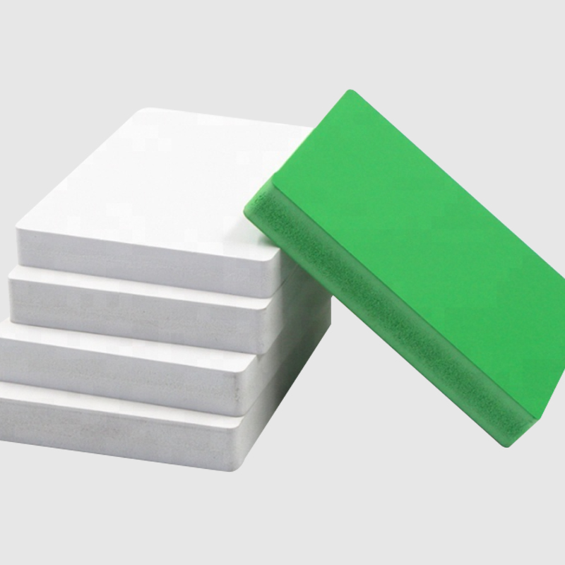 Cocina blanca Gabinete de plástico Tablero de espuma de PVC verde de 18mm Hoja de espuma de PVC